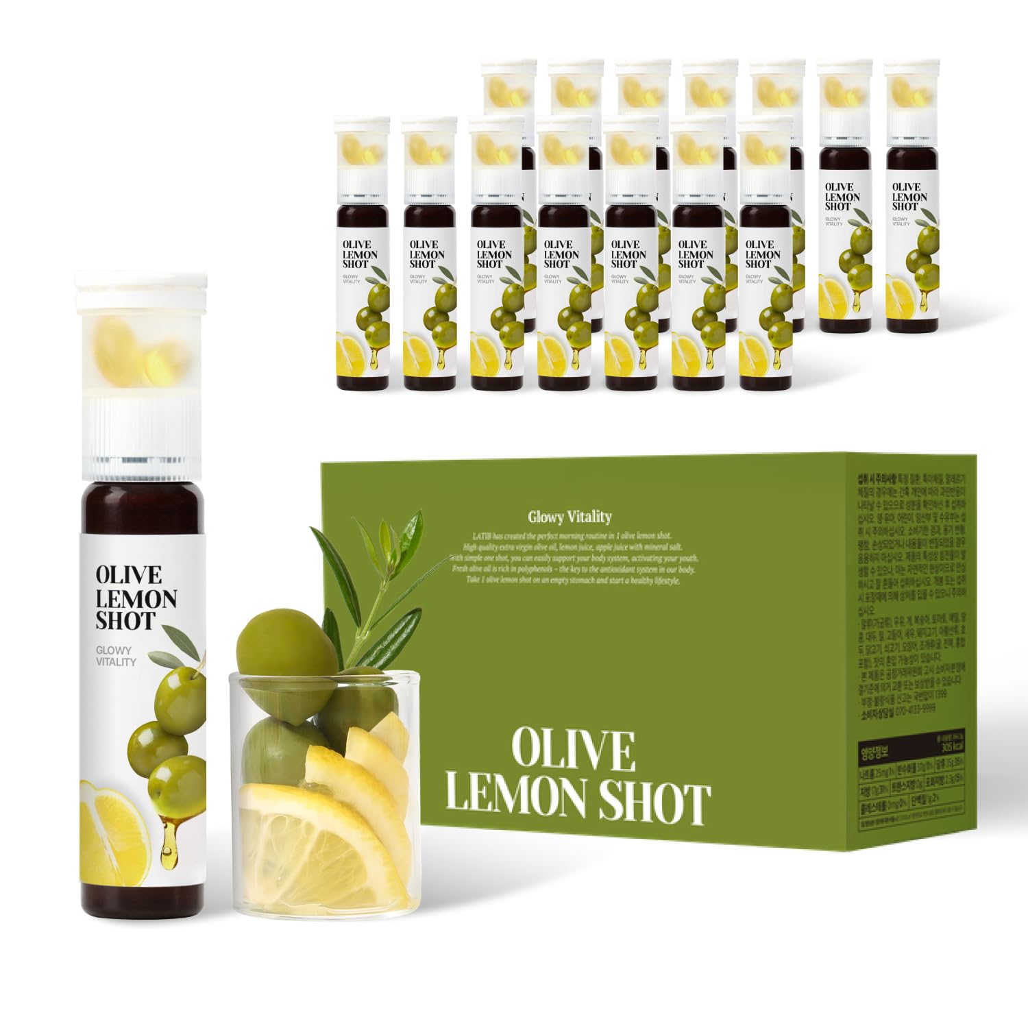 Amazon.com : LATIB Olive oil Lemon SHOT 14pcs 1Box : Grocery